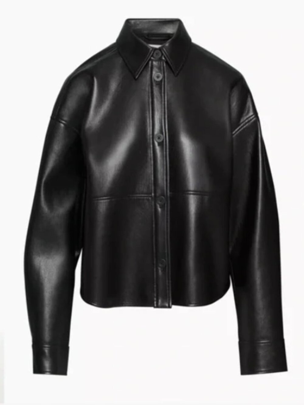 Aritzia Babaton Pelli Faux Leather Shirt Jacket 2XS